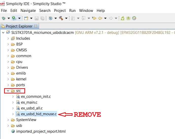 Micrium OS USBDevice CDCACM Class and Demo