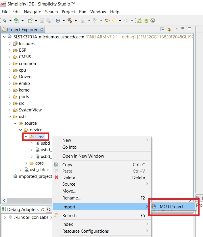 Micrium OS USB-Device CDC-ACM Class and Demo