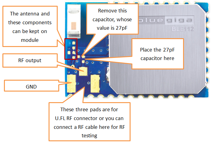 [HOW-TO]: Modify BLE112-A (internal antenna) to BLE112-E (U.FL RF ...