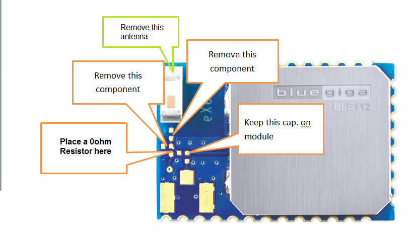 [HOW-TO]: Modify BLE112-A (internal antenna) to BLE112-N (RF pad)