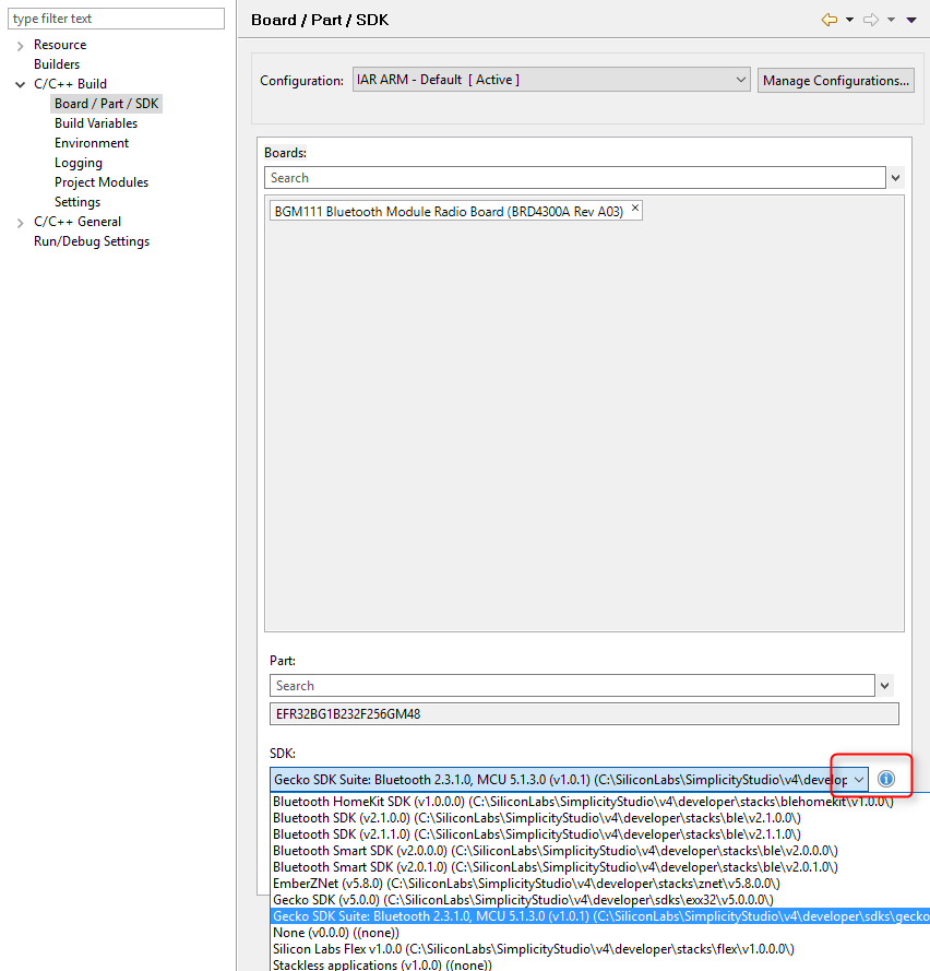 KBA_BT_1403: Migrating Simplicity Studio projects from Bluetooth SDK   to 2.