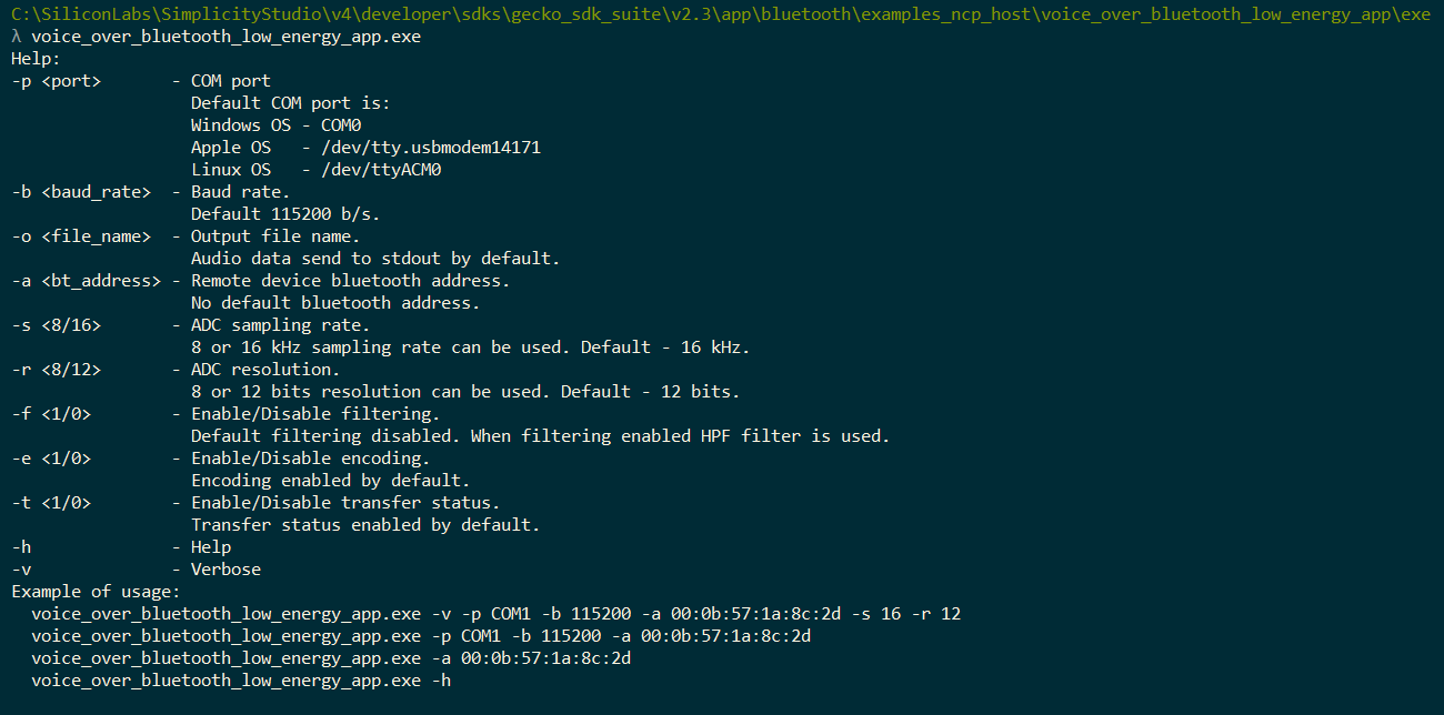 KBA_BT_0902 How to use Voice over Bluetooth Low Energy example for