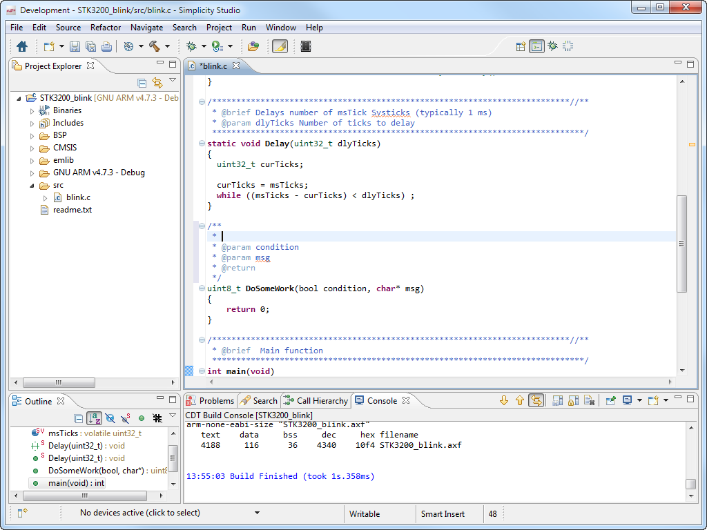 Doxygen integration in Studio/Eclipse