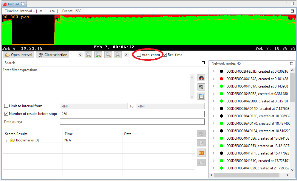 How to open a big isd(packet trace) file with Simplicity Studio