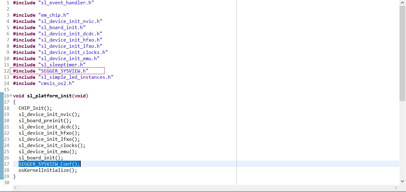 Integrating SystemView into a FreeRTOS project