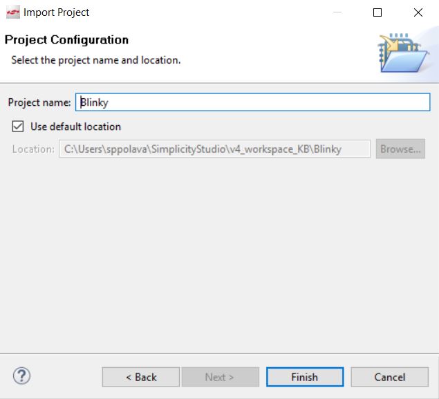 Exporting/Importing a project in Simplicity studio v4 and Simplicity ...