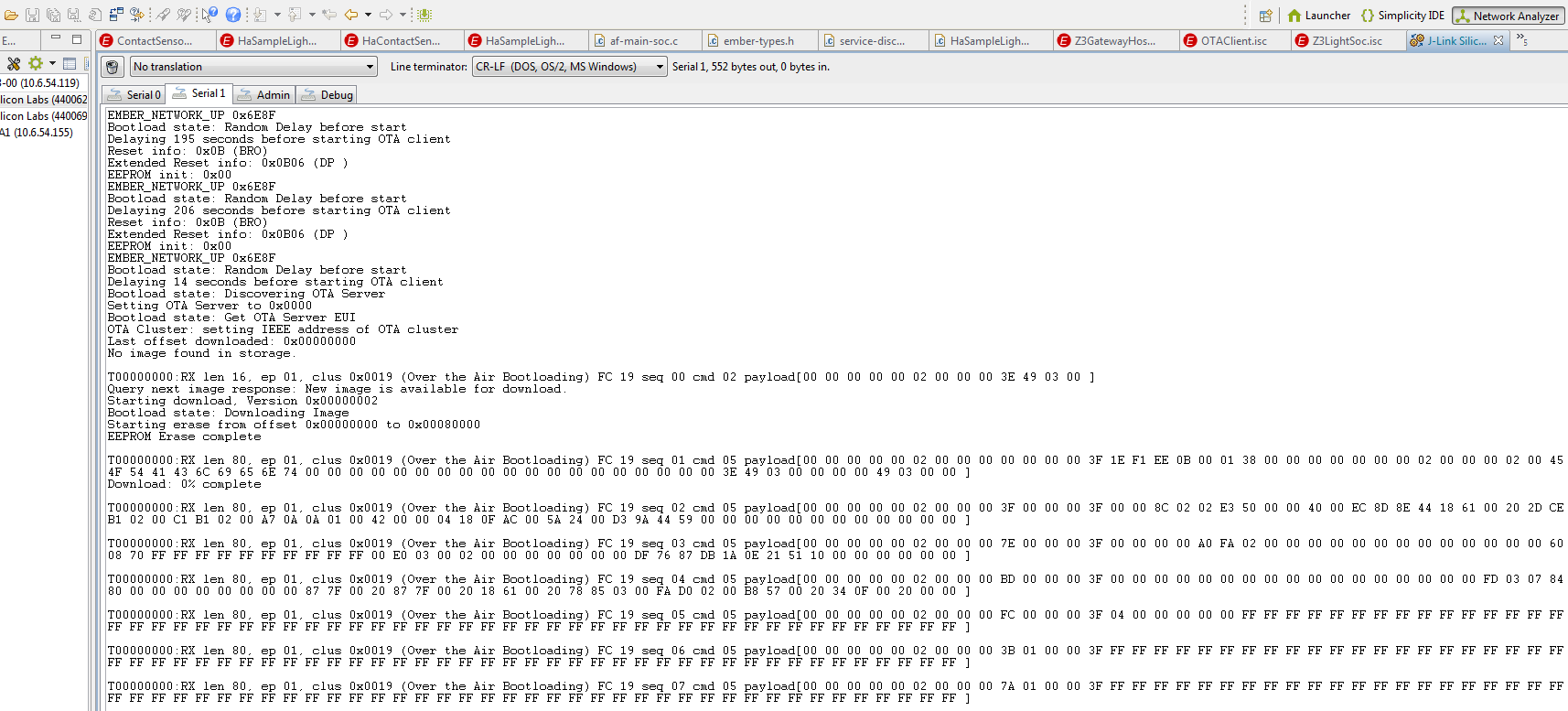 A short guide on how to setup OTA Server and OTA Client on WSTK+4162 ...